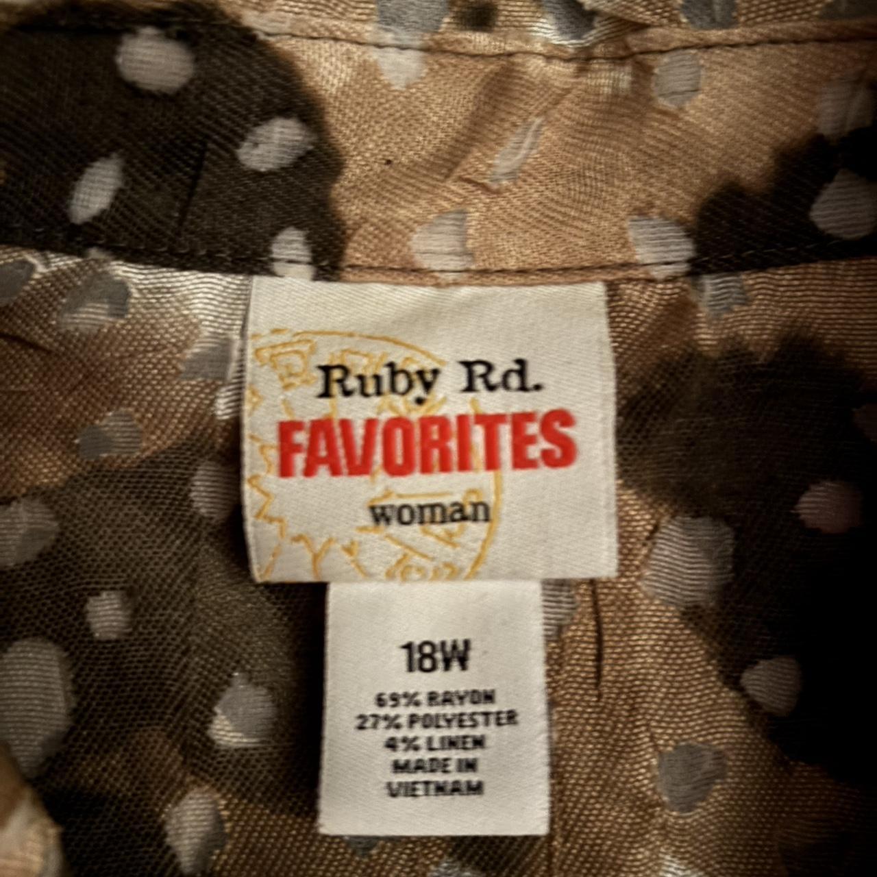 Ruby Rd. Women's Blouse - Brown/Multi - 18 – Ruby… - image 5