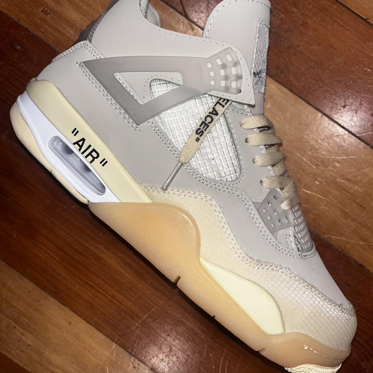 jordan 4s white and tan