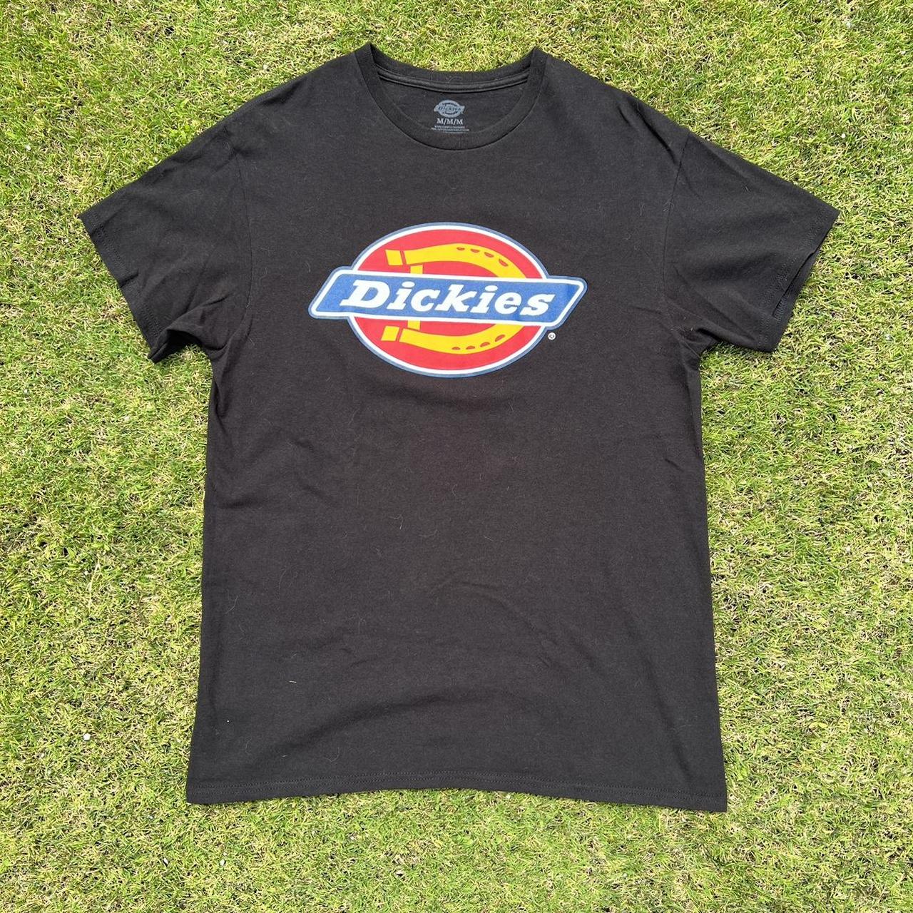 black dickies tshirt - size medium - printed dickies... - Depop