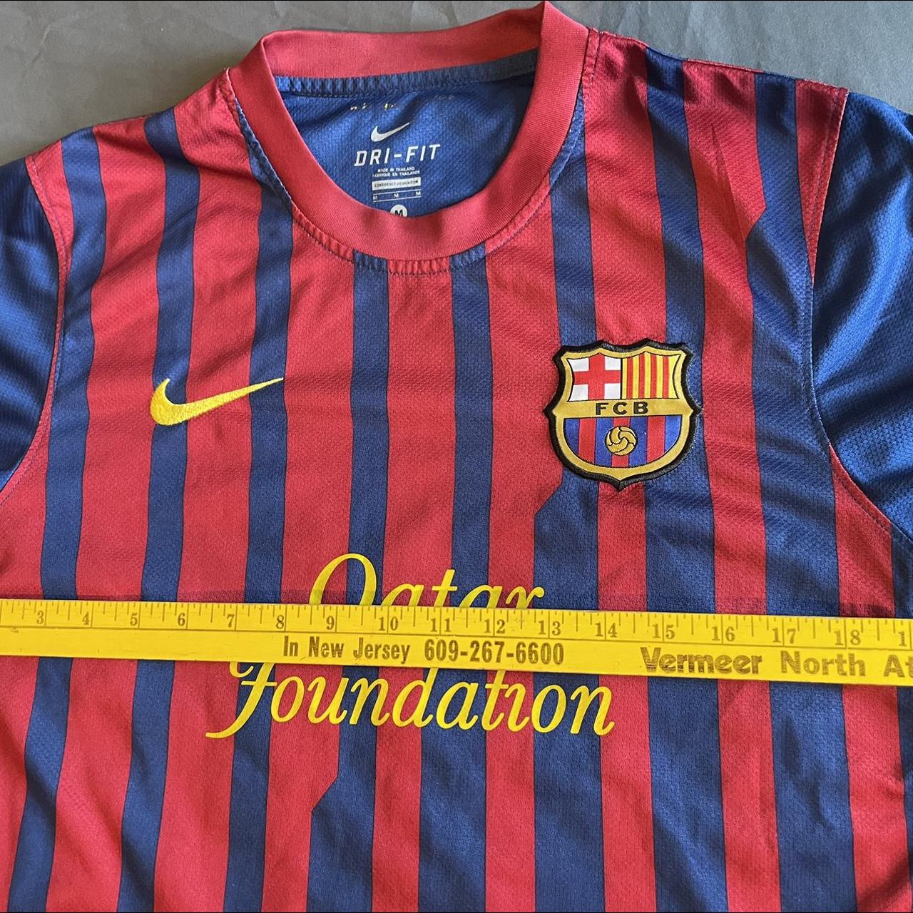 11/12 Nike Barcelona 10 Messi (Home) red and blue soccer jersey