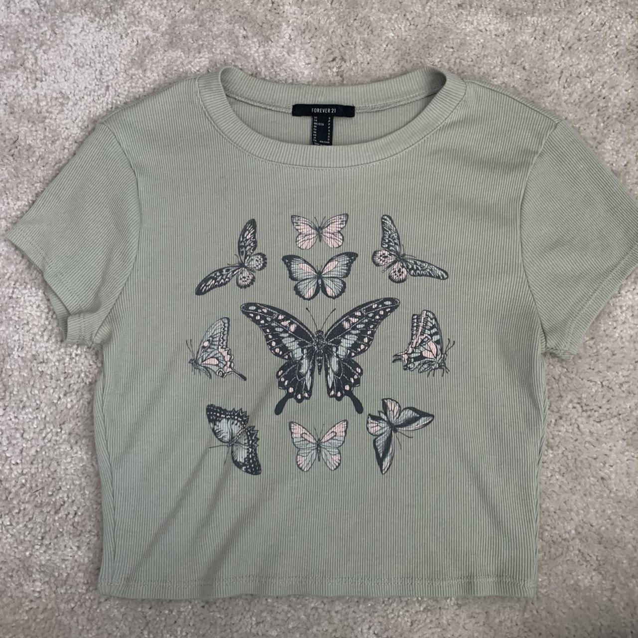 Forever 21 Women's Green Shirt | Depop