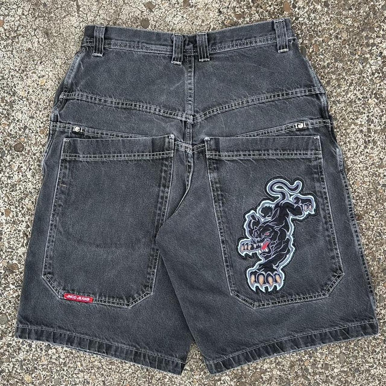 Crazy Jnco Panther Jorts size 34 h/o 280 Message... - Depop