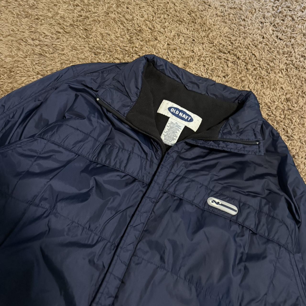 Old Navy Men's Puffer Jacket - Navy/Blue - M – Y2K Old Navy Puffer some stains not …