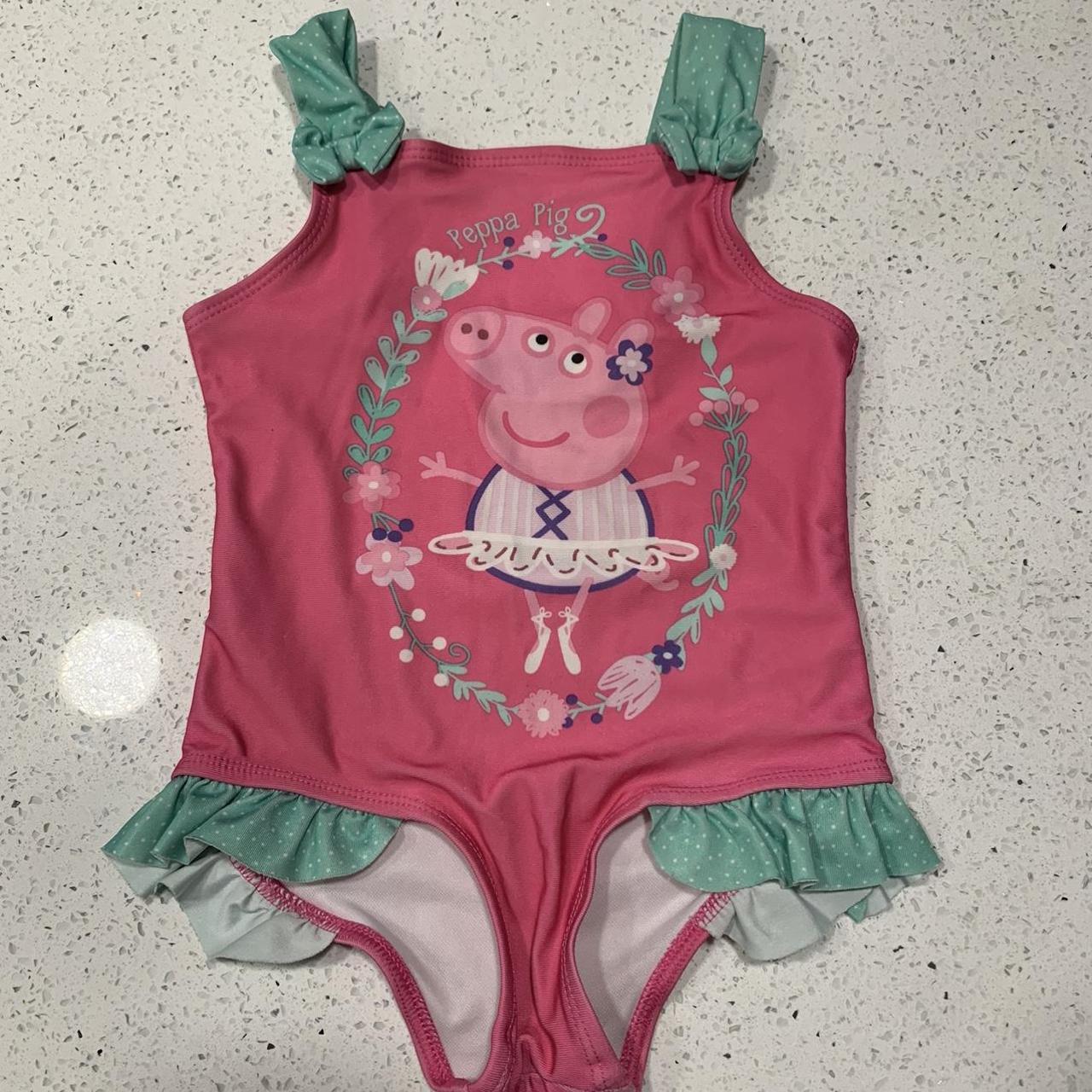 Peppa pig bathing suit 4T toddler size... - Depop