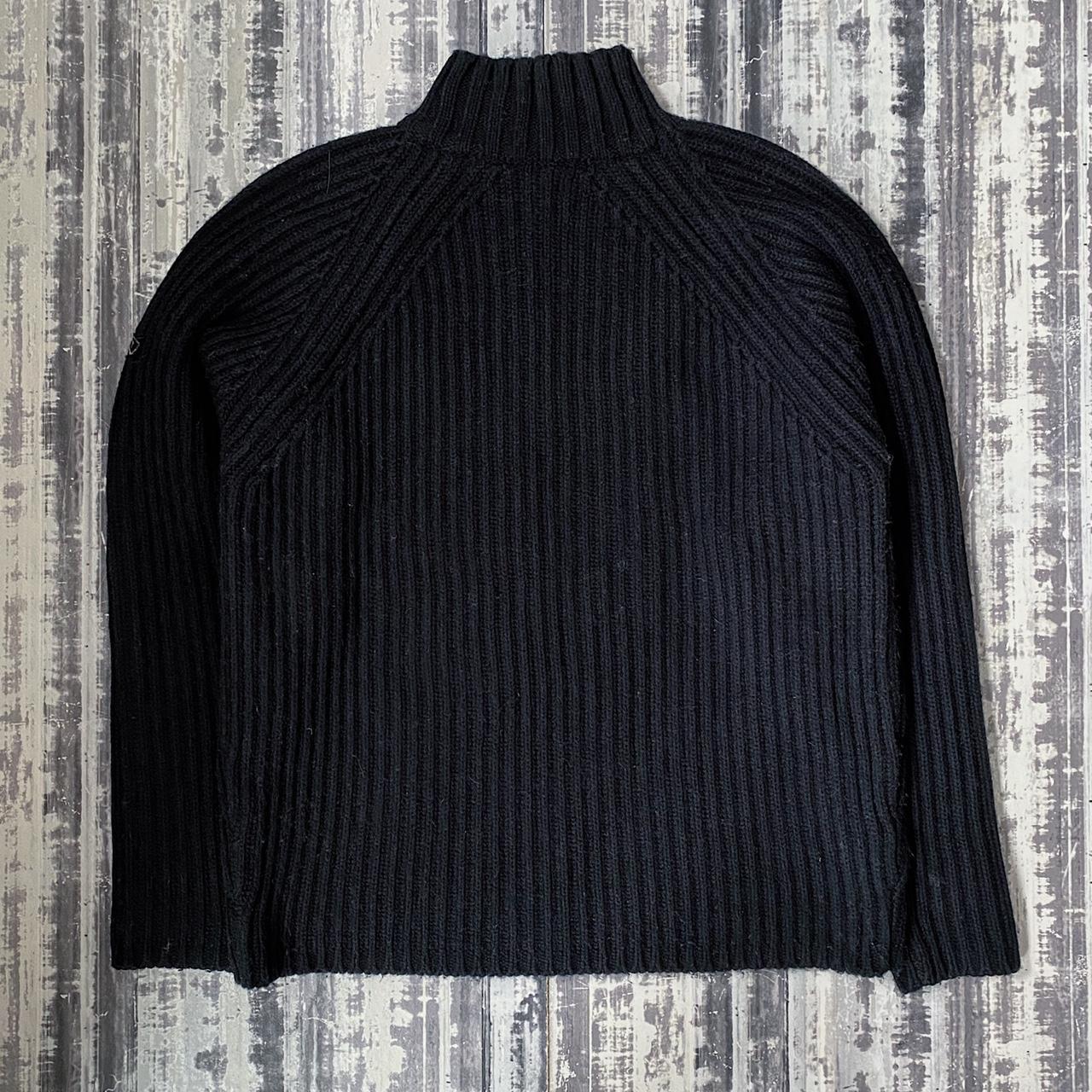 Schott Men's Black and Red Jumper | Depop