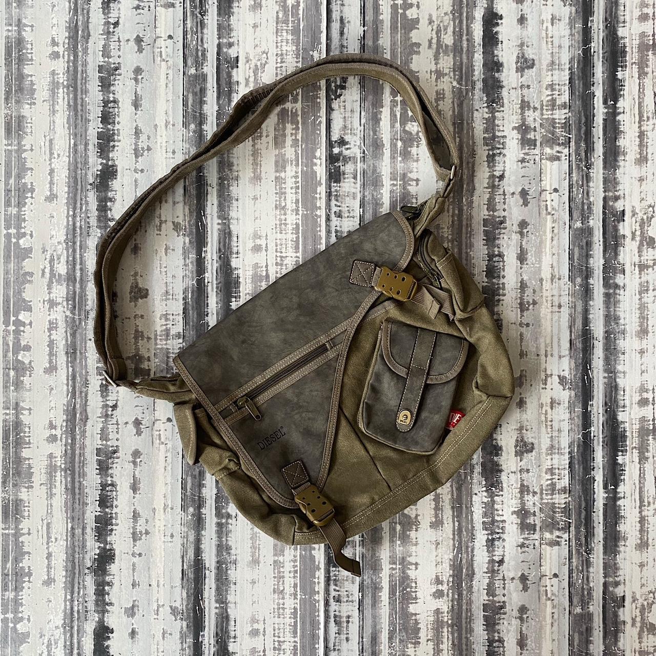 Diesel ‘Spare Parts’ military green and brown... - Depop