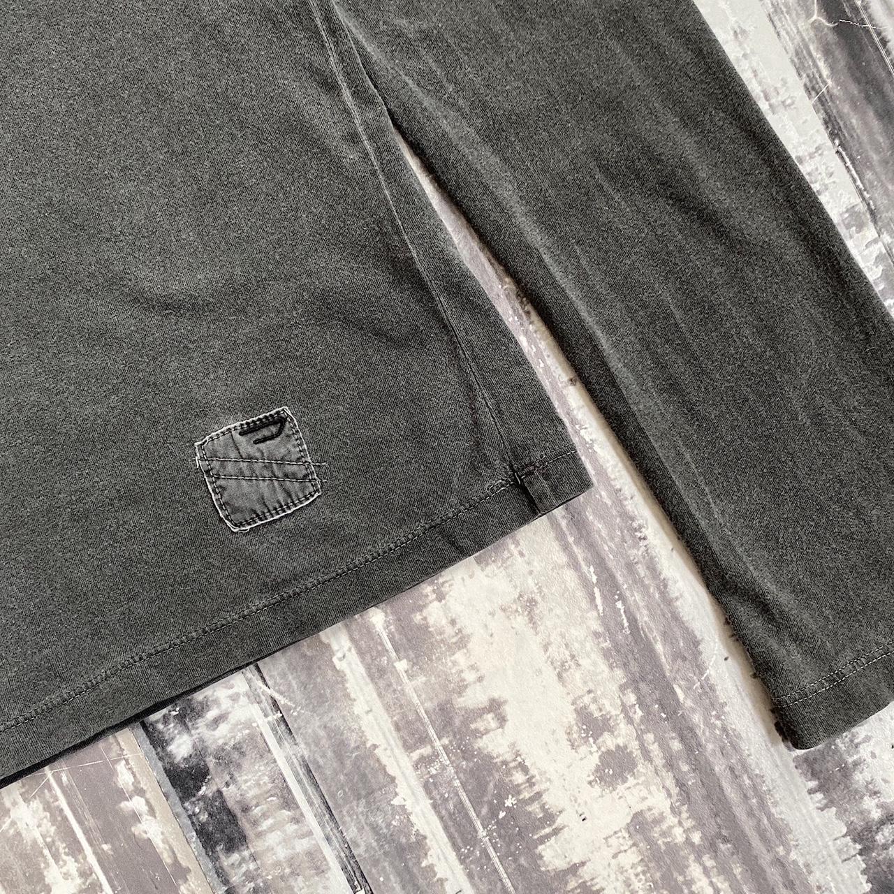 Diesel washed dark grey pure cotton patched... - Depop