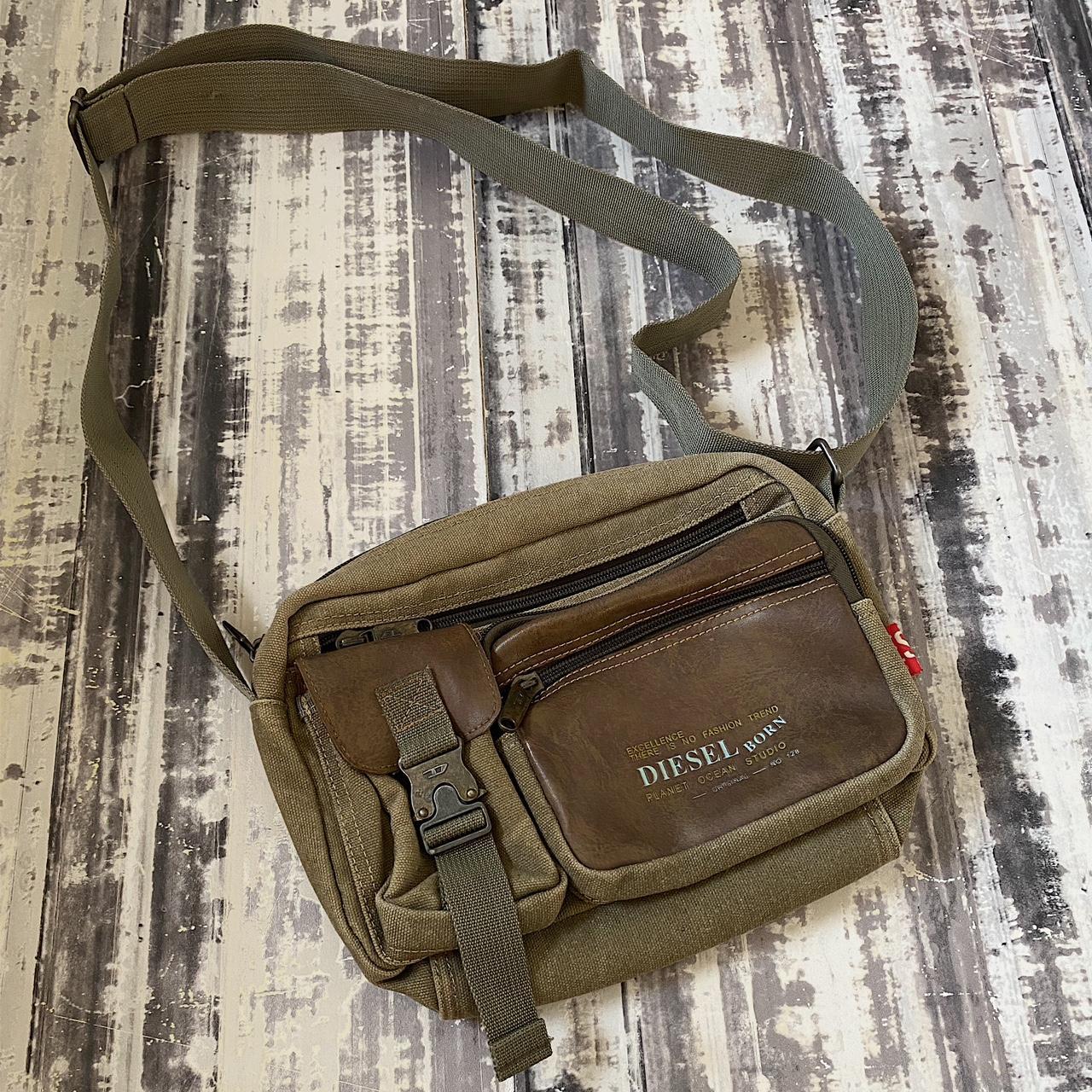 Diesel Spare Parts Italian designer military green... - Depop