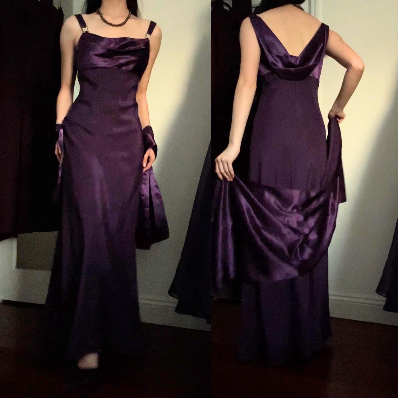 90's vintage dark fairy witchy goddess gothic purple... - Depop