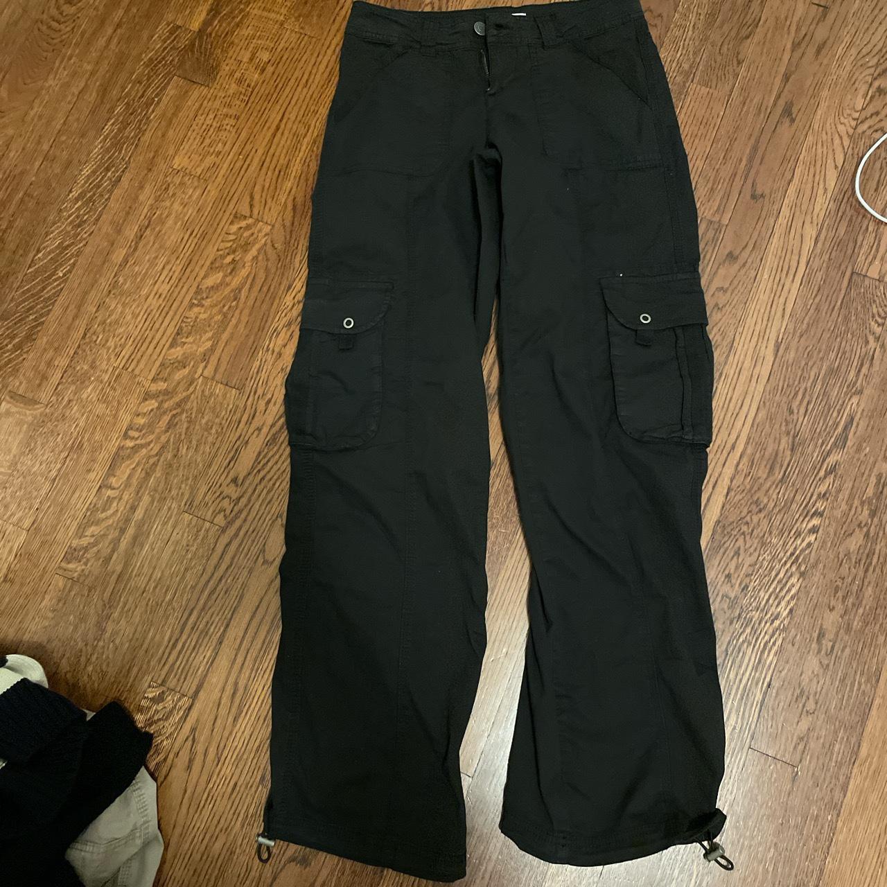 Chicago Low Rise Cargo Pant Jet Black Originaly Depop