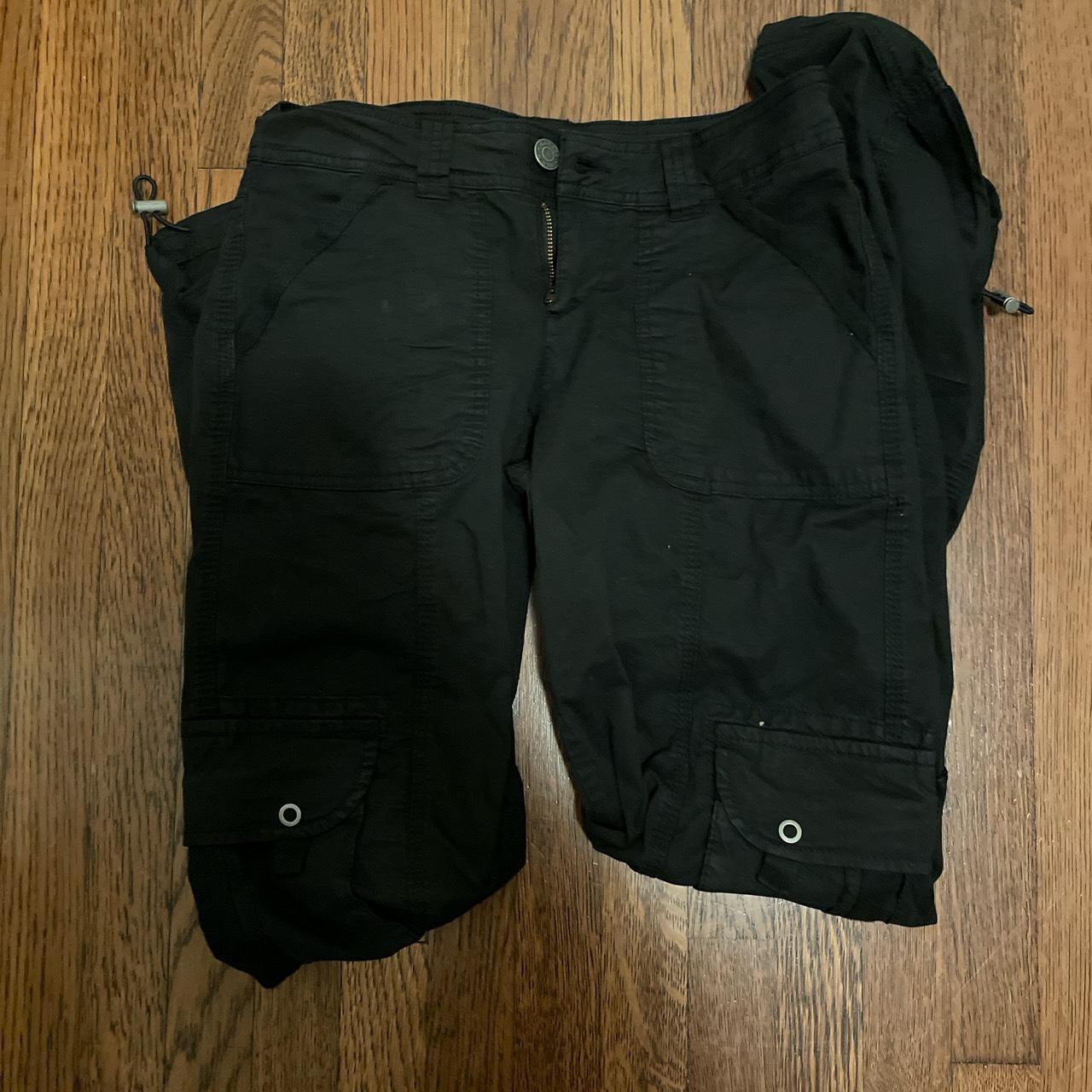 Chicago Low Rise Cargo Pant Jet Black Originaly Depop