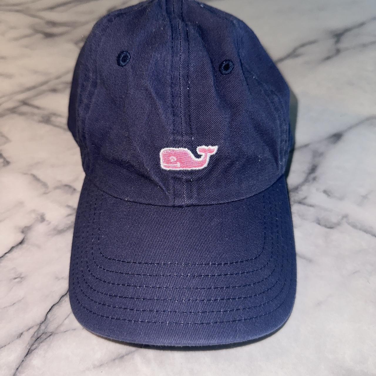 Vineyard Vines Hat Adult Adjustable Blue Strapback Logo Preppy