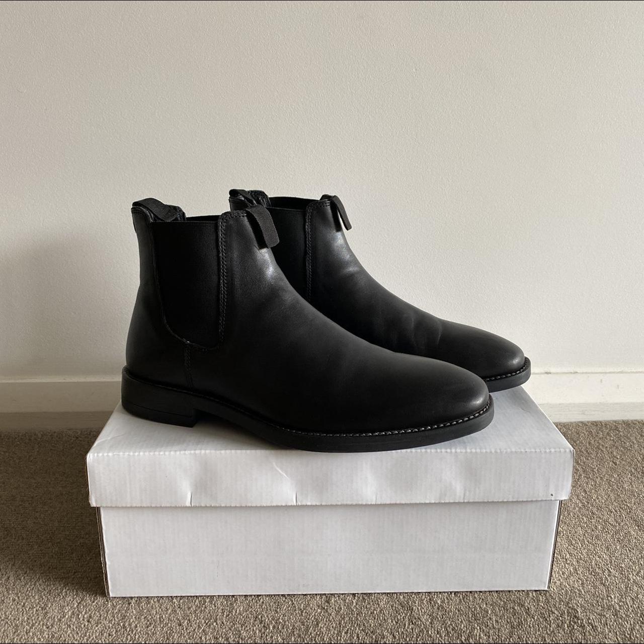Matte Black Carson Leather Gusset Boots US 7 (they... Depop