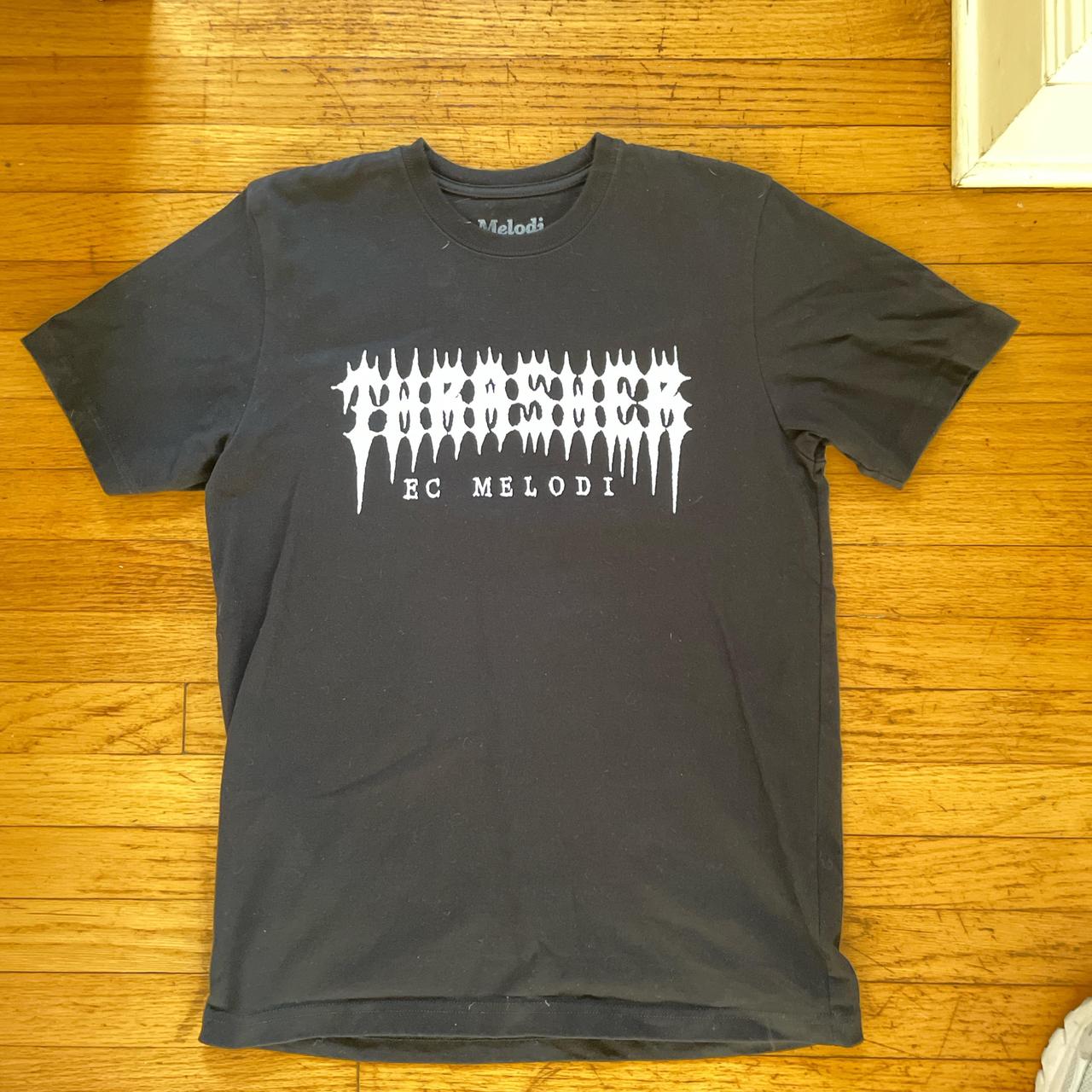 Thrasher x EC Melodi collab T-shirt Black Almost | Depop