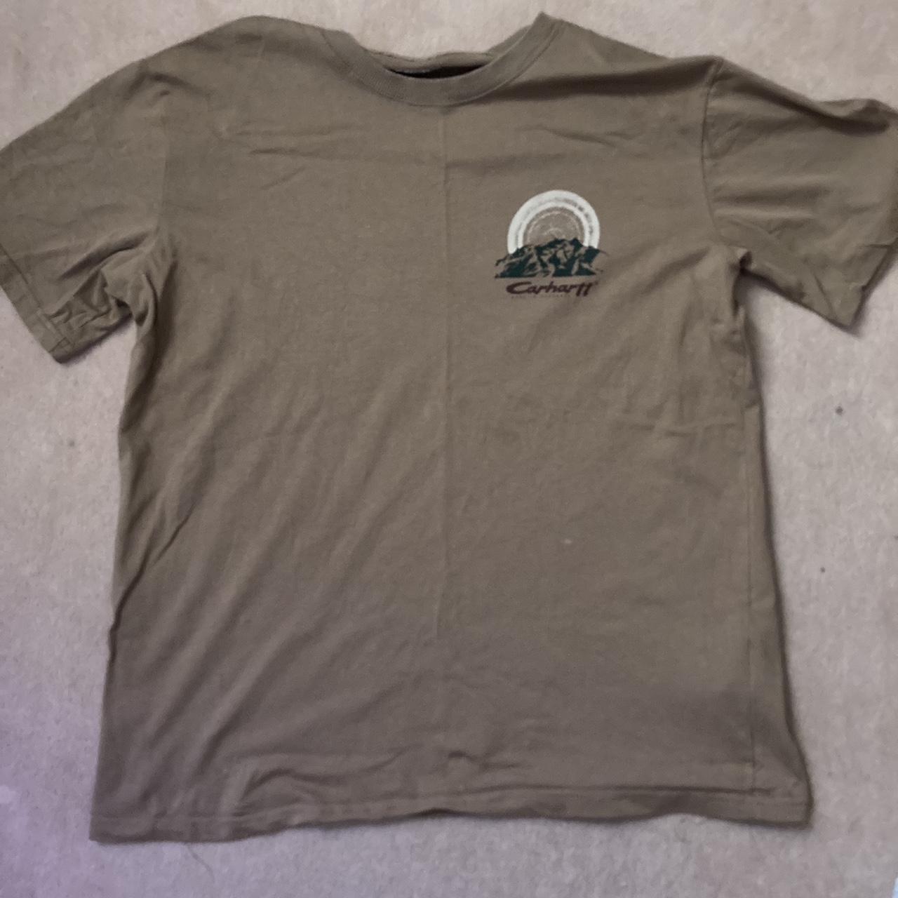 Carhartt WIP tee Cool graphic on the back Thrifted,... - Depop