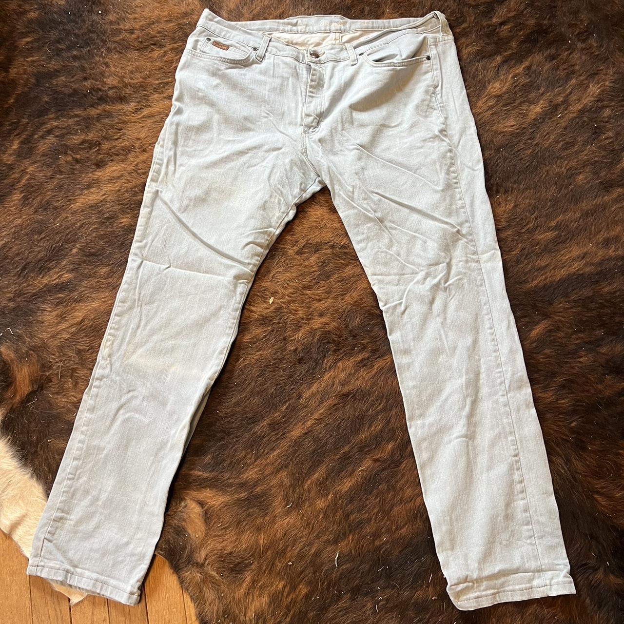 Wrangler “Brockton” slim fit jeans men’s 42x32 - Depop