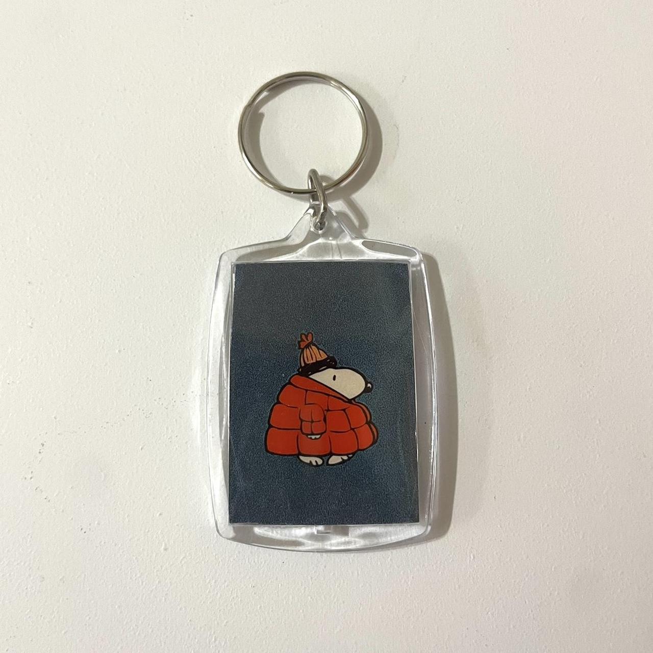 Puffer Snoopy keychain double sided... Depop