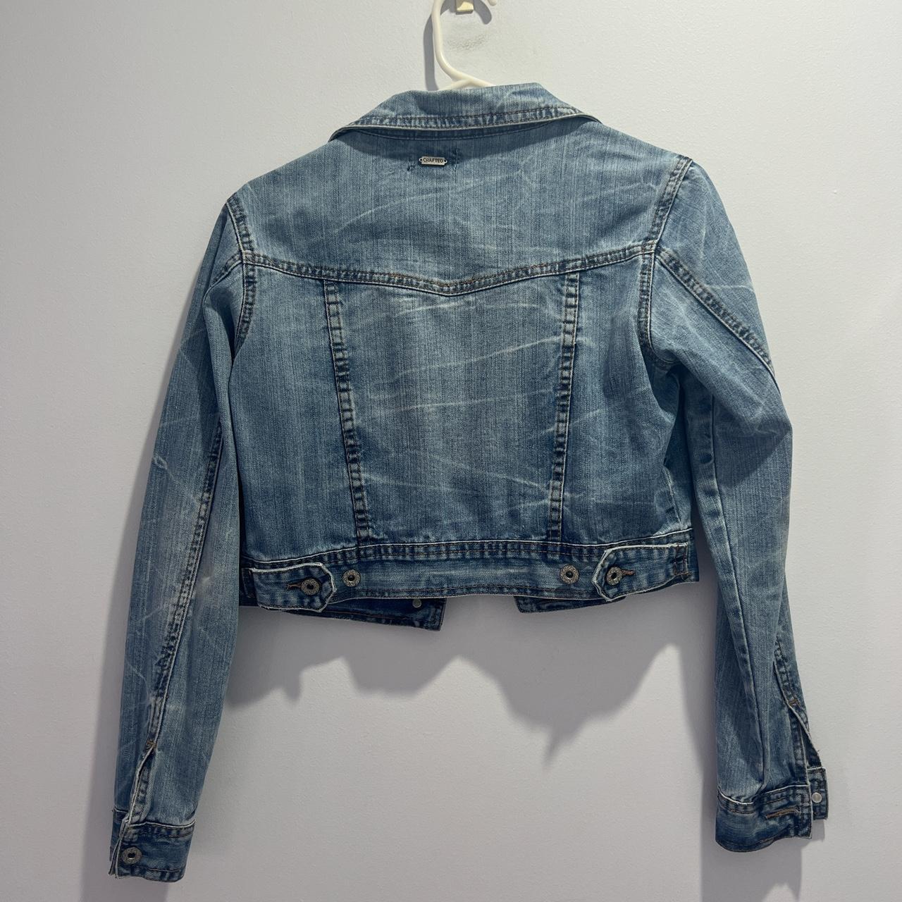 CRAFTED Vintage Cropped Denim Jacket #denim #jacket... - Depop