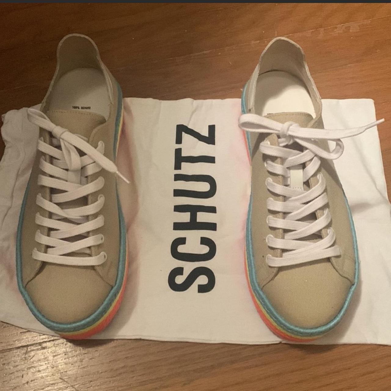 schutz platform sneakers