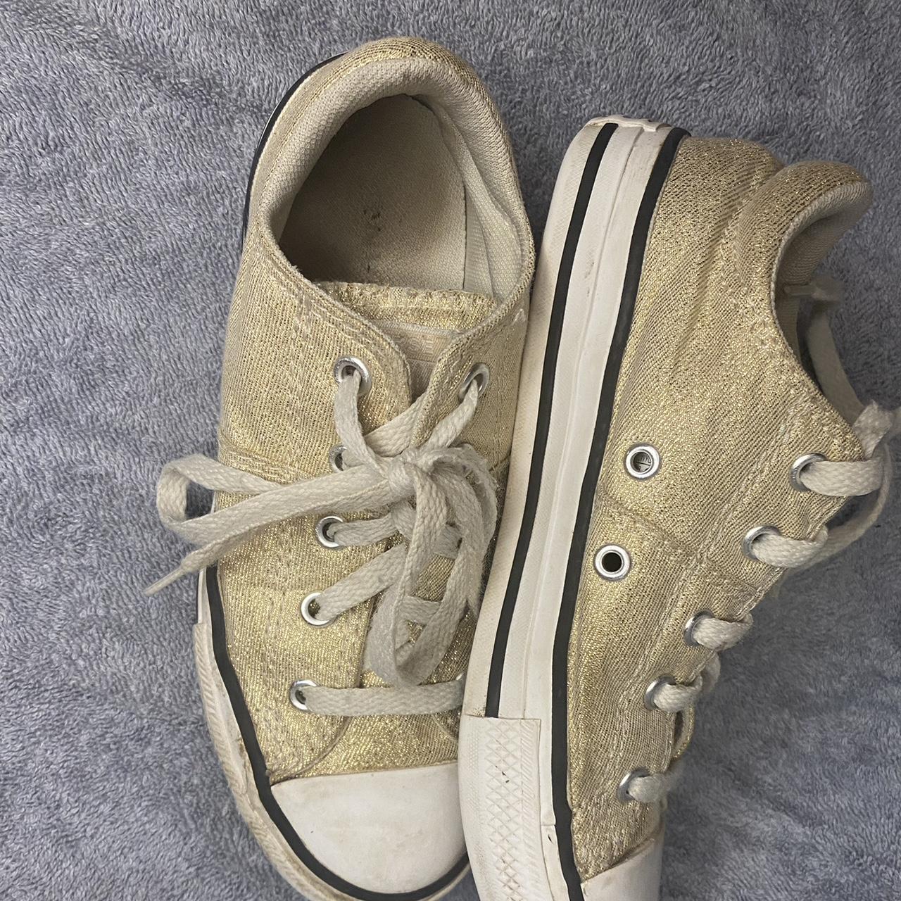 kids gold converse