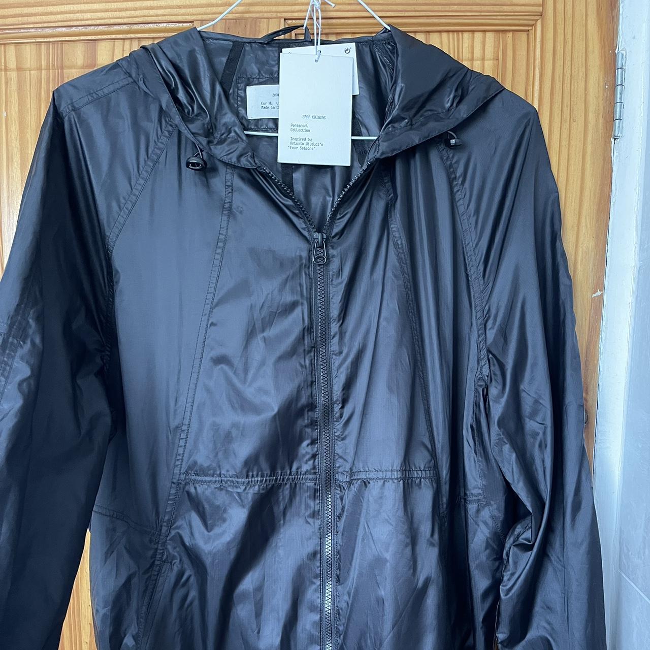 Zara Black Men’s Rain Jacket Brand new with tags,... - Depop