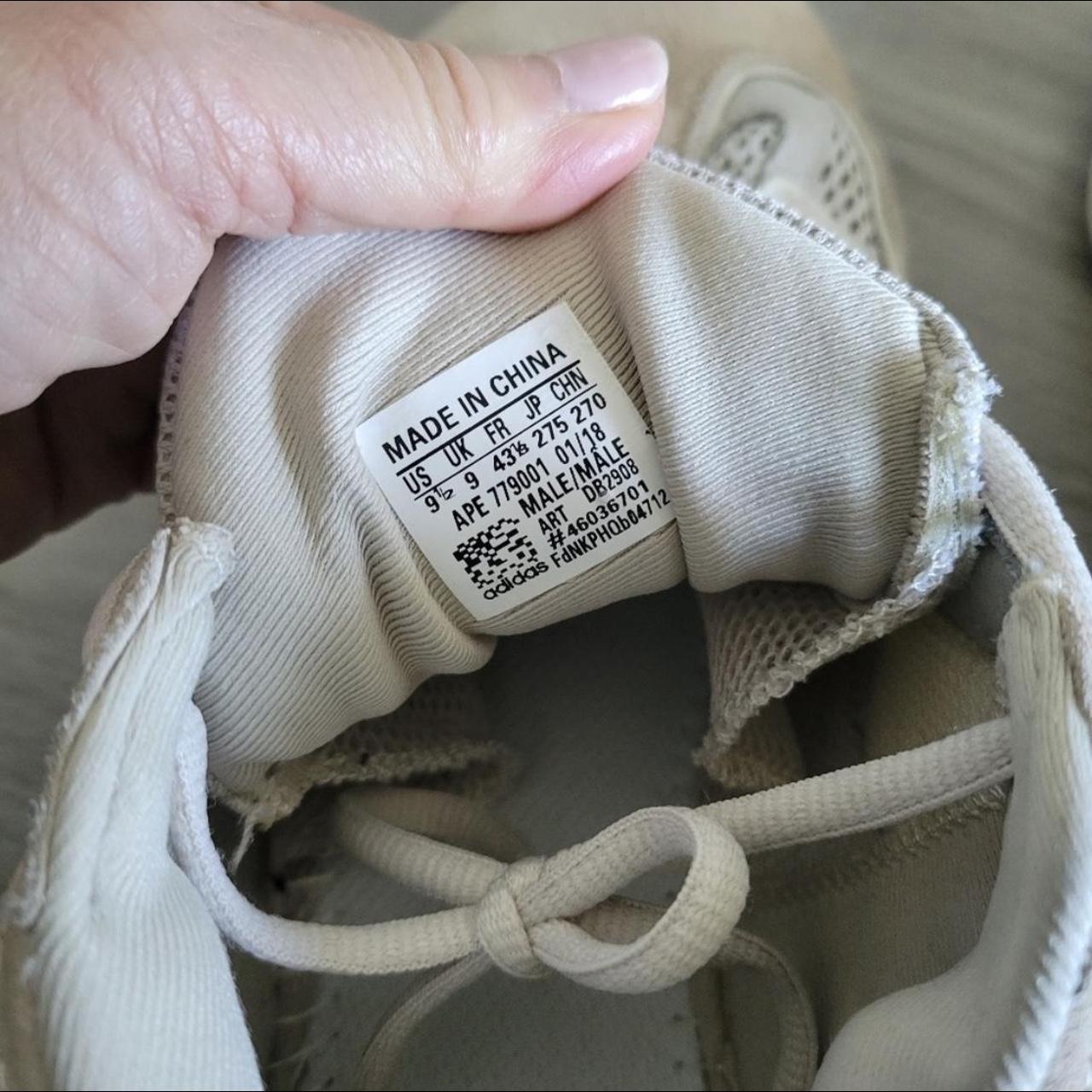 Yeezy Men's Cream and White Trainers (6)