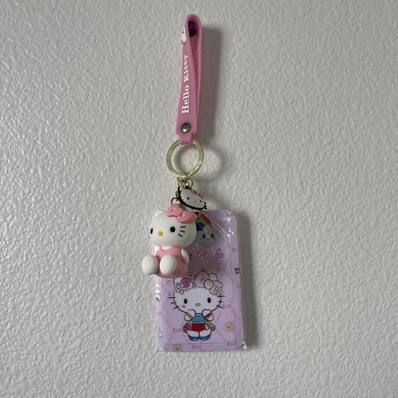 pink hello kitty keychain/cardholder 💗 - Depop