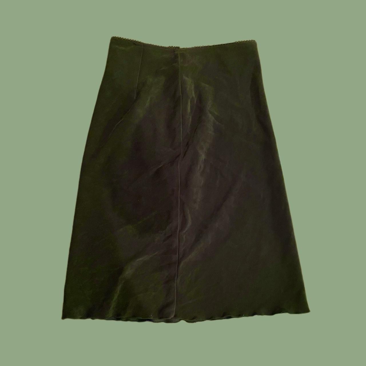 Women's Khaki and Green Skirt | Depop