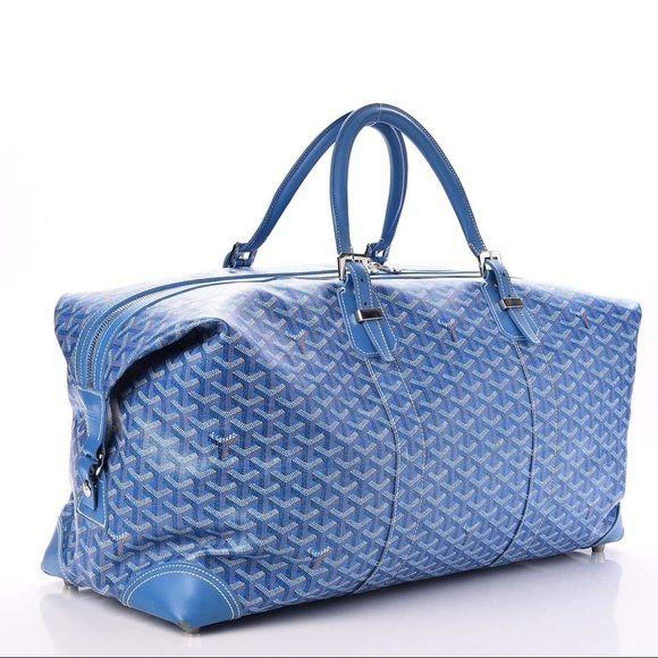 Goyard 幾何学模様 ボストンバッグ　青 Goyard 幾何学模様 ボストンバッグ 青 Goyard 幾何学模様
