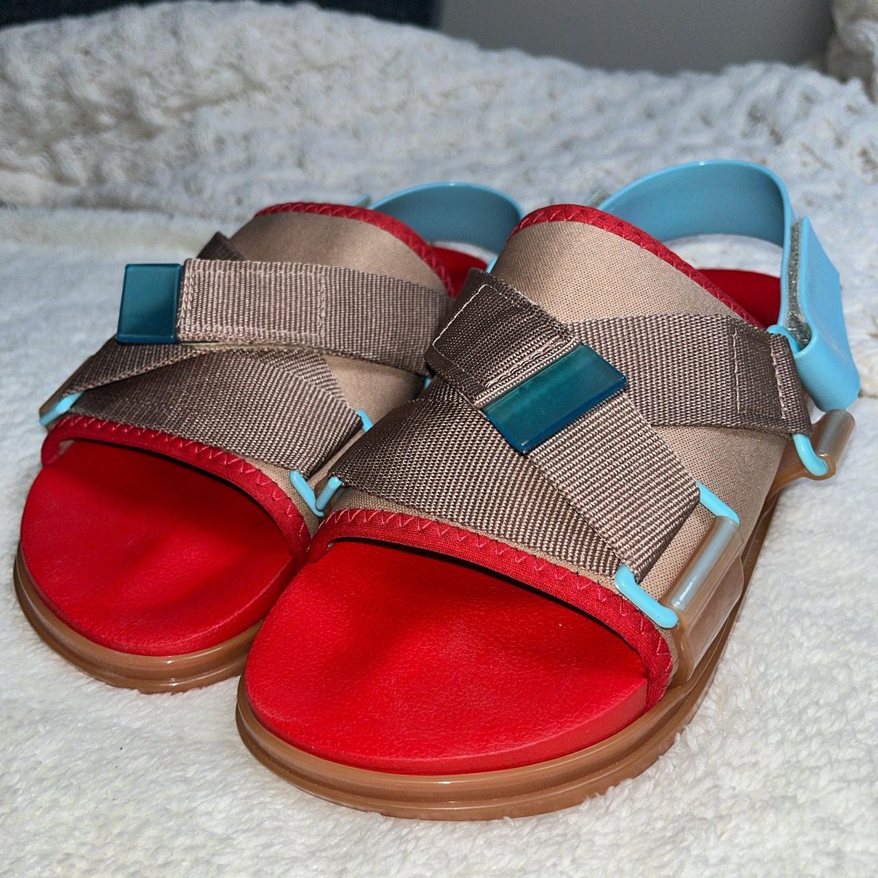 Melissa Women's Red and Tan Sandals
