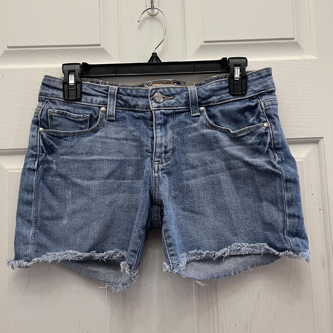 PAIGE Women's Blue Shorts | Depop