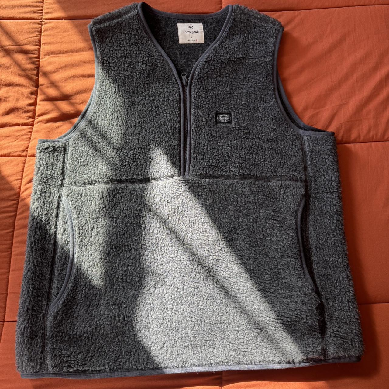 snow peak wool fleece vest