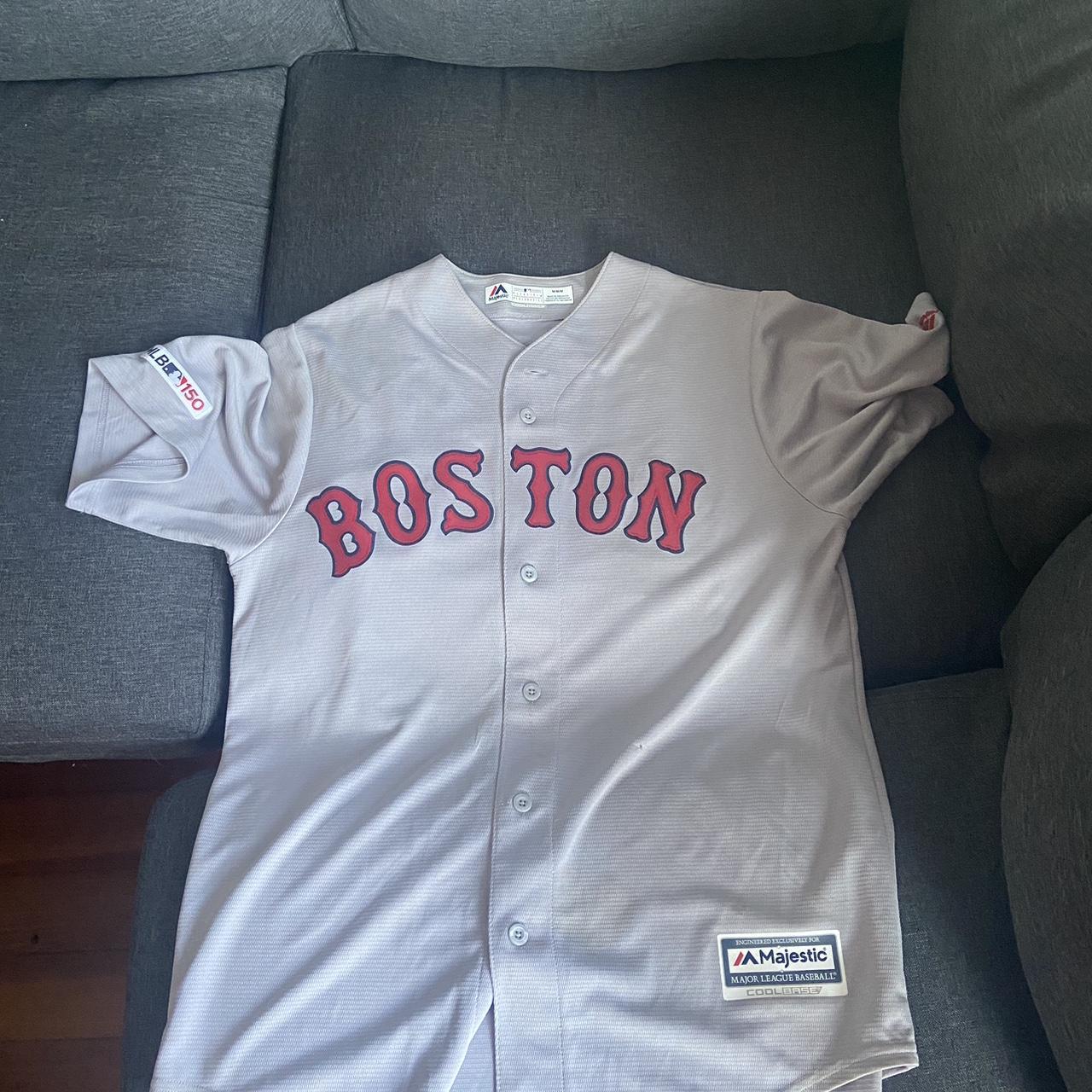 Boston Red Sox Mookie Betts White Men's Majestic Cool Base Jersey