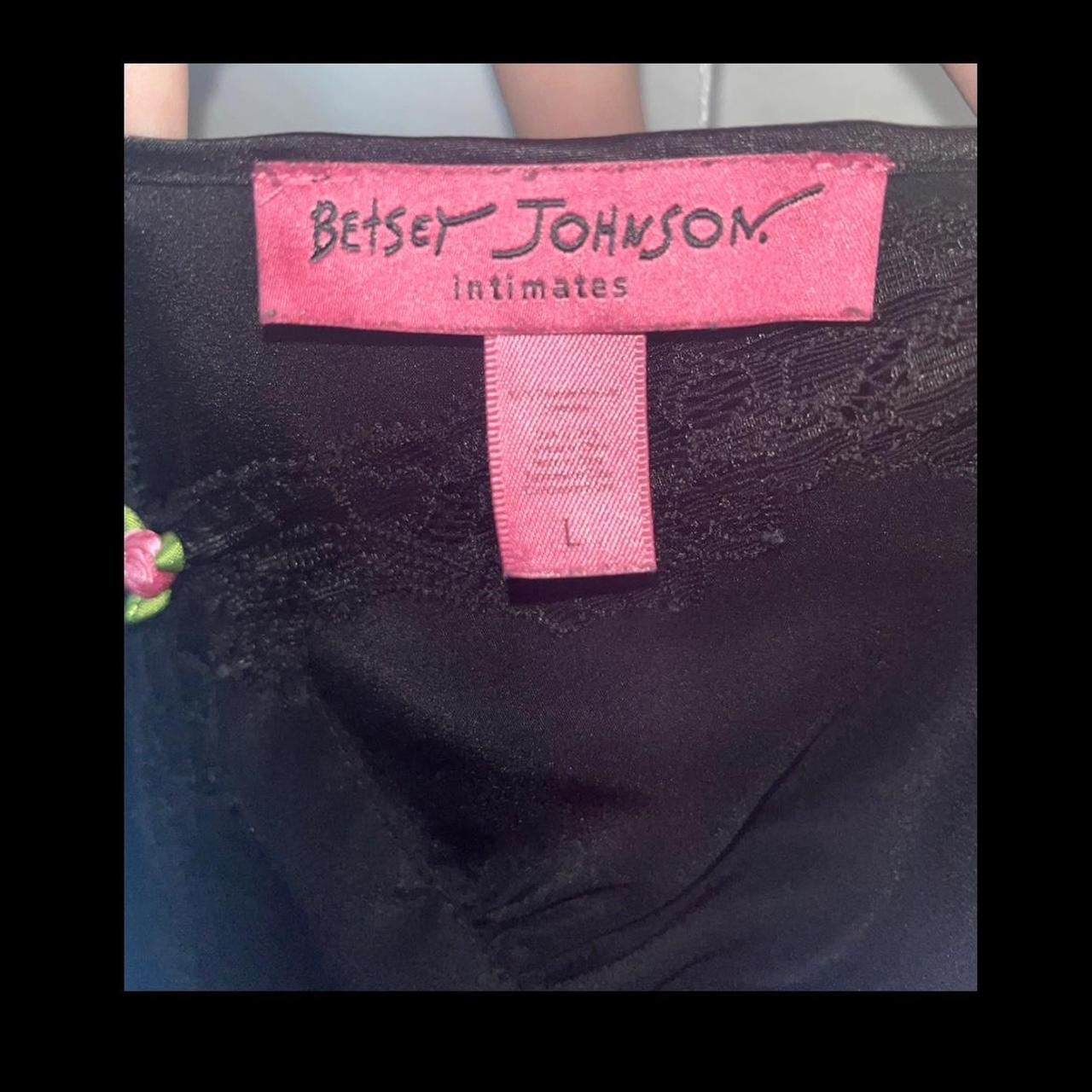 Betsey Johnson Women's Black And Pink Dress | Depop