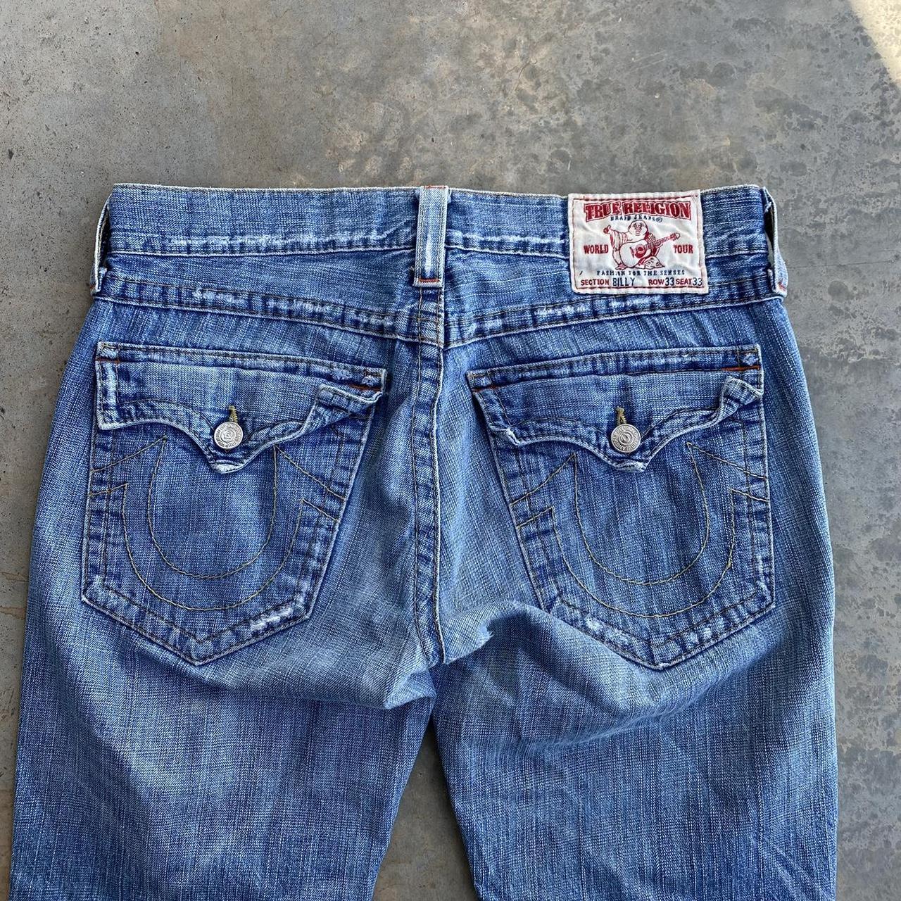 True Religion Men's Blue Jeans | Depop