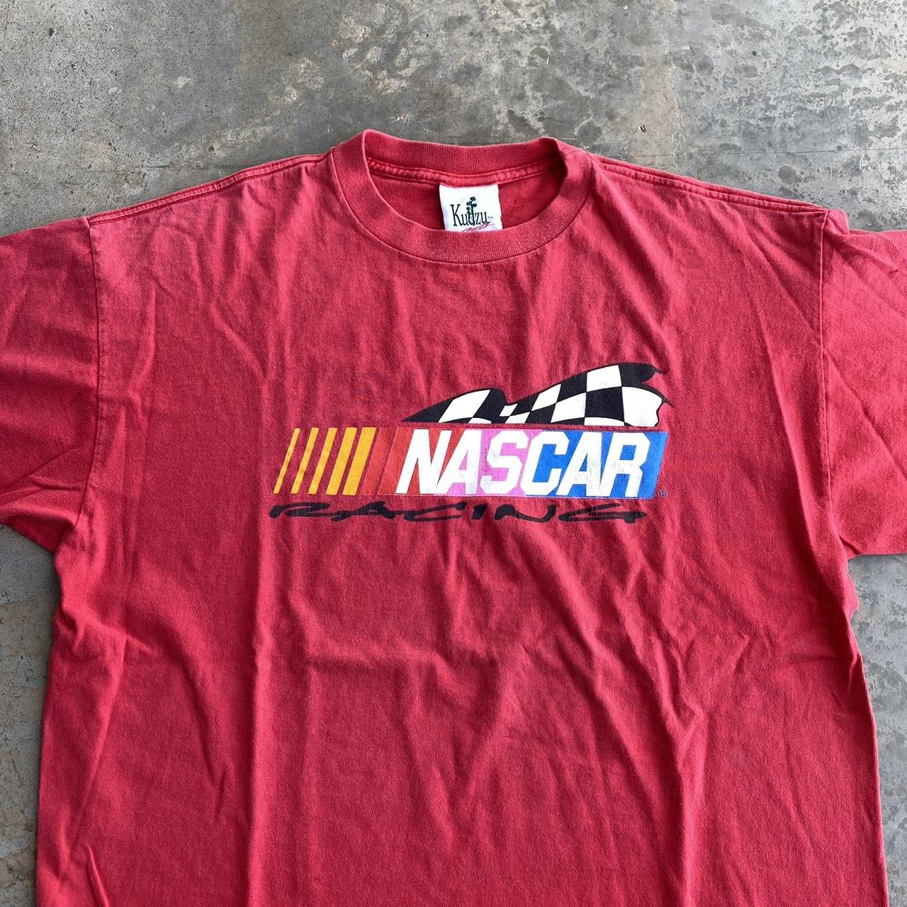 NASCAR Men's Red T-shirt | Depop