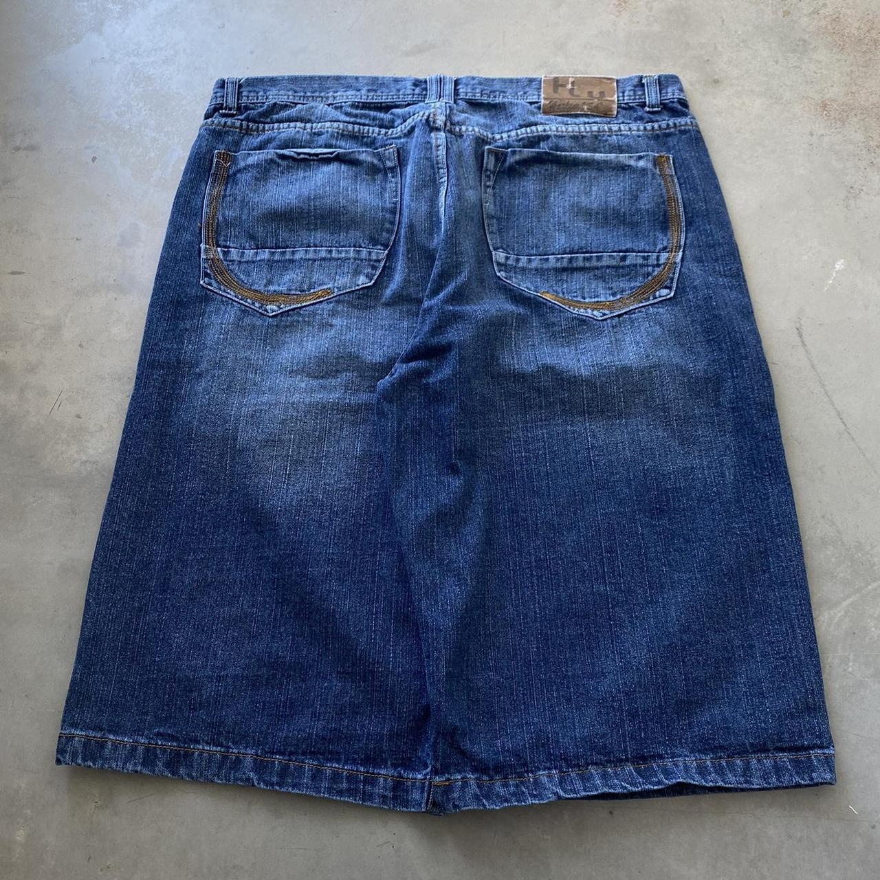 Y2K Baggy Jean Shorts 2000’s Loose Fit Jorts Retro... - Depop