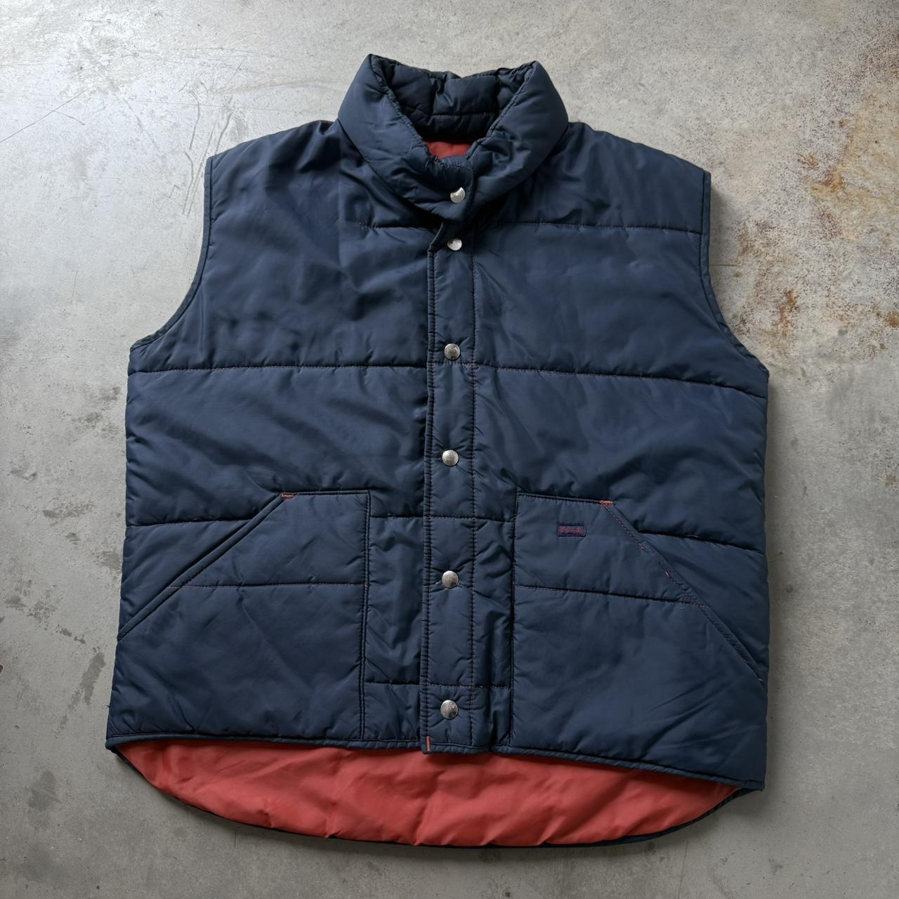 Wrangler Men's Vest - Blue/Navy - L – Vintage Wra… - image 1