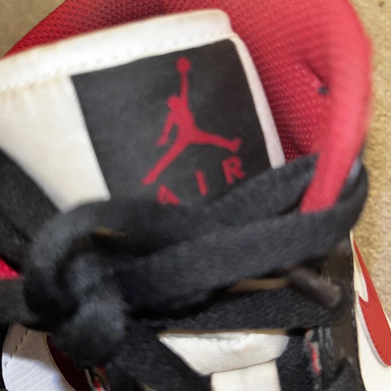 jordans white and red and blue