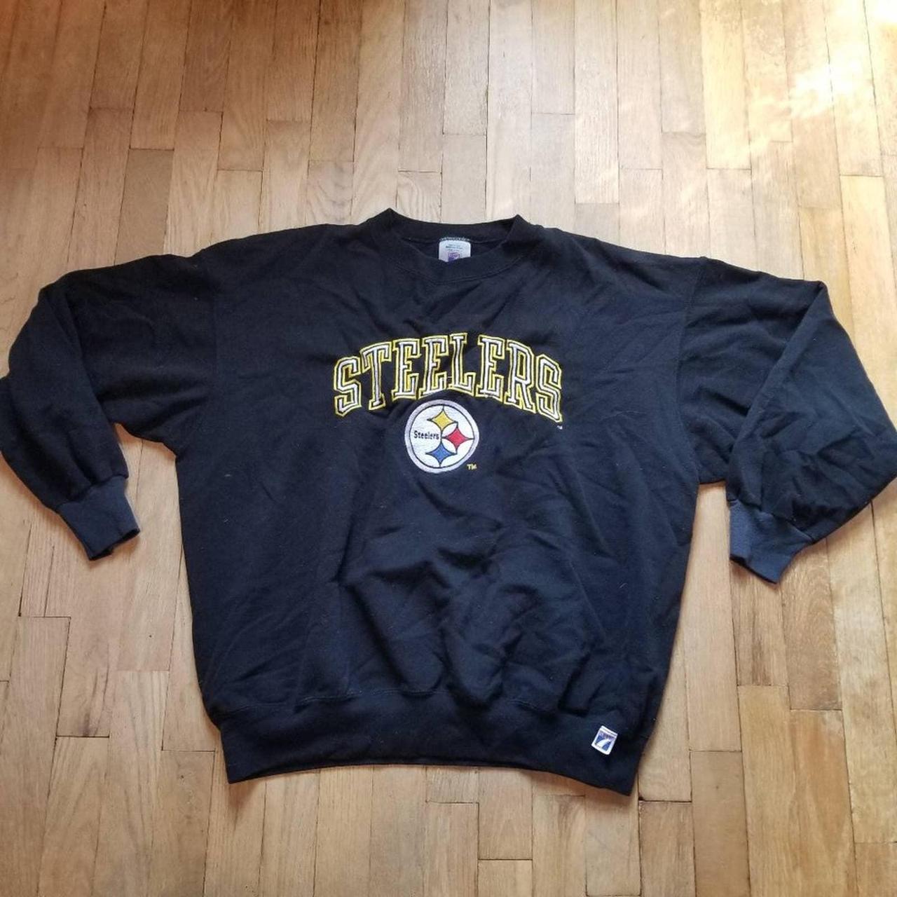 VINTAGE 90's PITTSBURGH STEELERS SWEATSHIRT SIZE - Depop