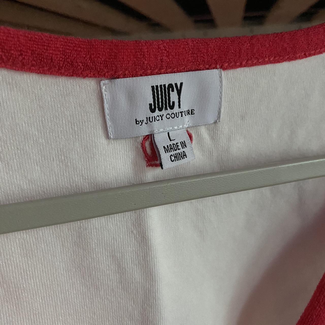 Juicy couture white tank top. There is pink around... - Depop