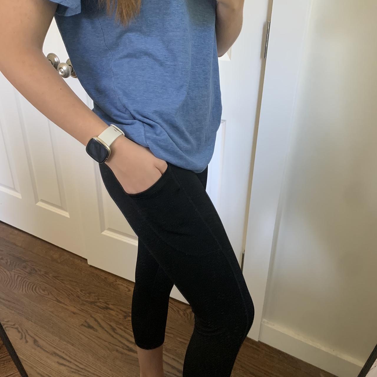 Black leggings with pockets, Great condition , Feel