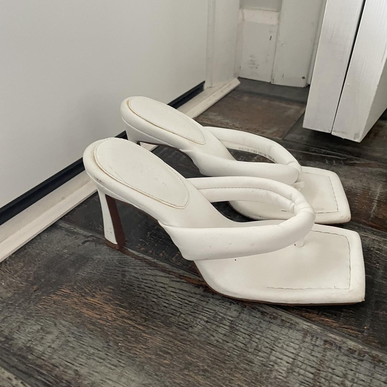 Asos White Thong Heels Trendy White Thong Heels Some Wear Shown