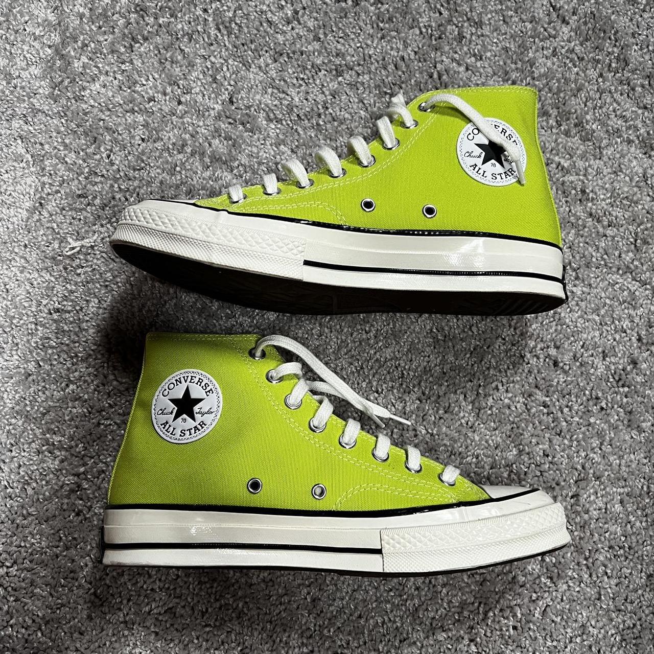 Neon converse high tops best sale