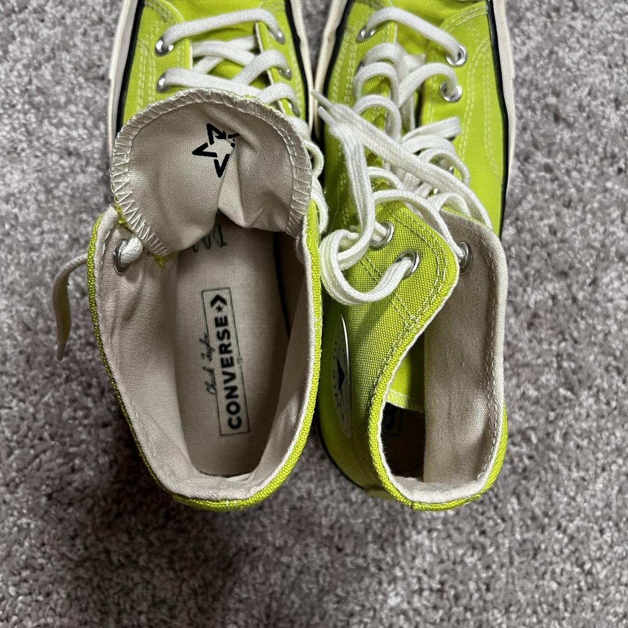 Neon green Converse Chuck Taylor All Star high Depop