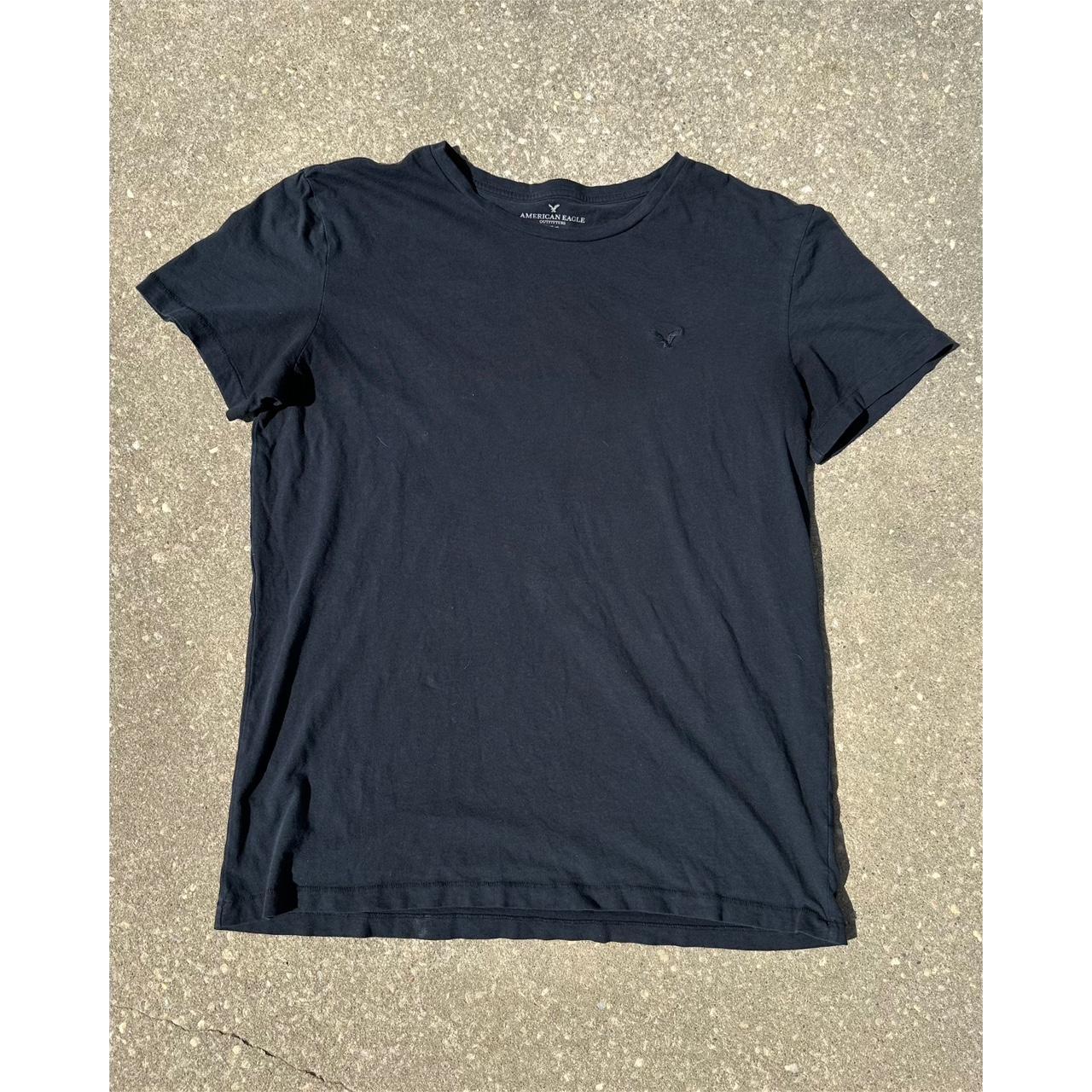 American Eagle Black Basic Tee Men’s Size Large... - Depop