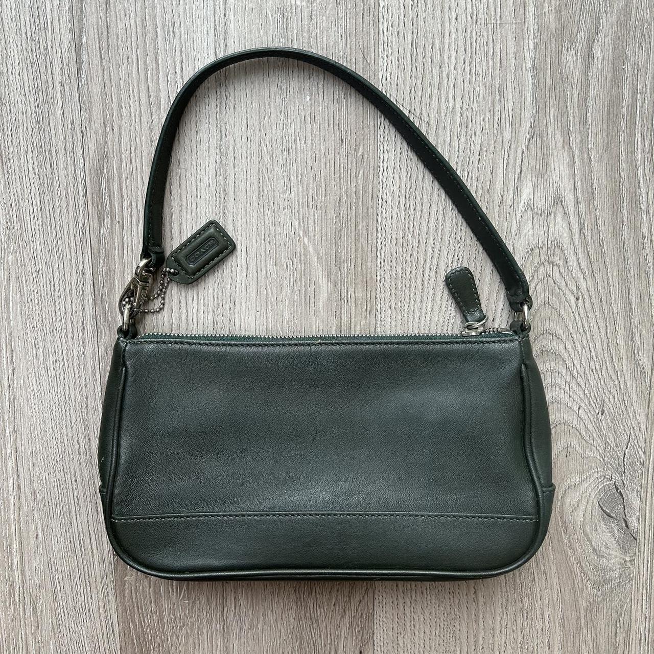 Vintage Coach Classic Hampton Dark Green Leather Depop P0