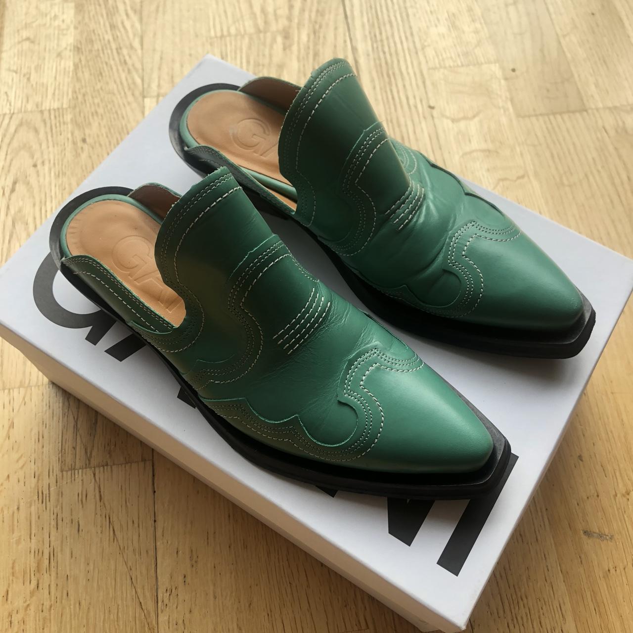 GANNI モンクストラップ クリー パーシューズ サイズ37 Ganni Western Mule size 37 Sad to be selling, they | Depop