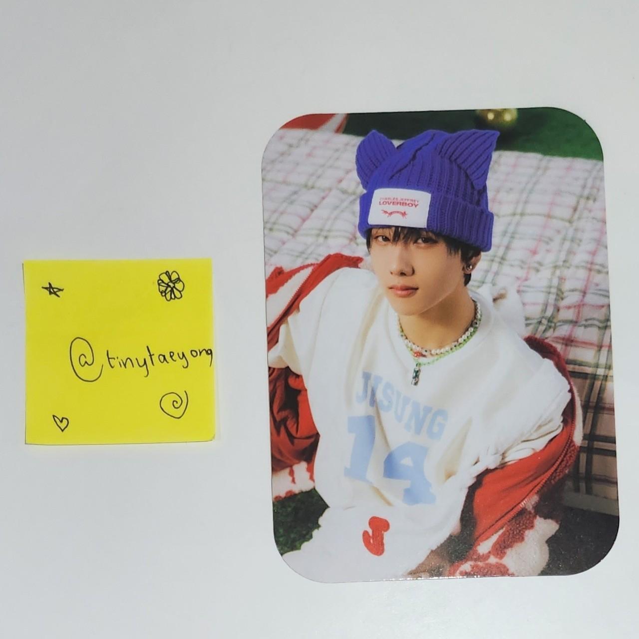 Jisung candy store hat photo card