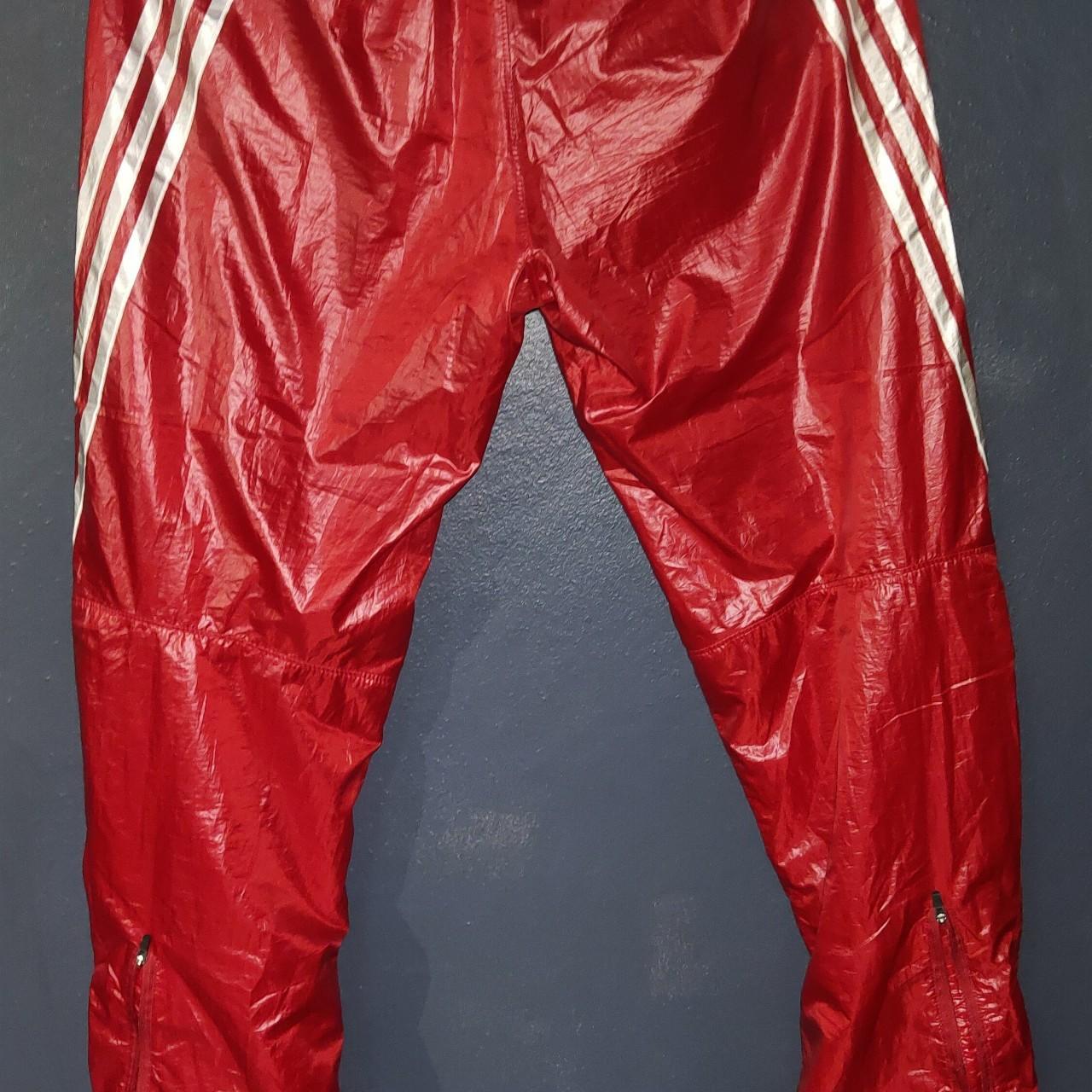 Adidas Shiny Nylon Pants - Depop